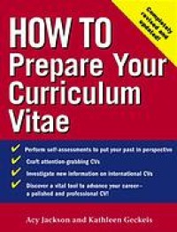 How to prepare your curriculum vitae