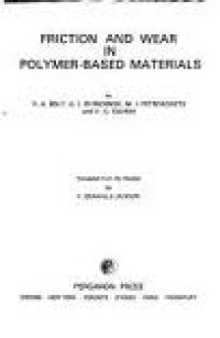 Image of Friction and wear in polymer-based materials