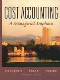 Image of Cost accounting : a managerial emphasis