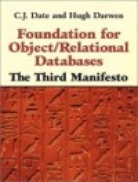 Image of Foundation for object/relational databases : The third manifesto