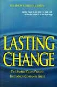 Image of Lasting change : the shared values process that makes companies great