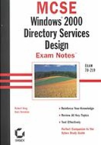 Image of MCSE : Windows 2000 directory services design