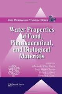 Water properties of food, pharmaceutical, biological materials