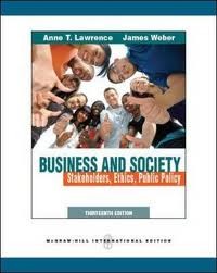Image of Business and society : stakeholders, ethics, public policy