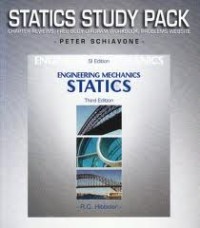 Image of Engineering mechanics - statics : statics study pack ; chapter reviews, free body diagram workbook,