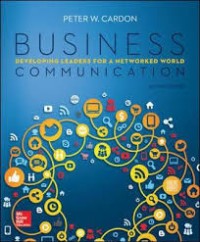 Image of Business communication : developing leaders for a networked world