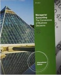 Image of Managerial accounting : the cornerstones of managerial accounting 4ed.
