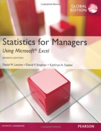 Image of Statistics for managers using Microsoft excel